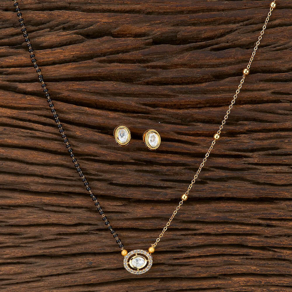 350879 Kundan Delicate Mangalsutra 