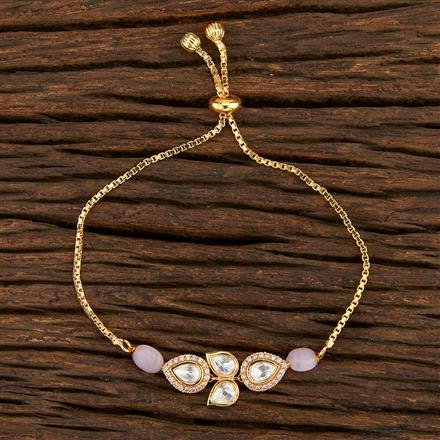 Kundan Classic Bracelet With Gold Plating