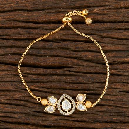 Kundan Classic Bracelet With Gold Plating
