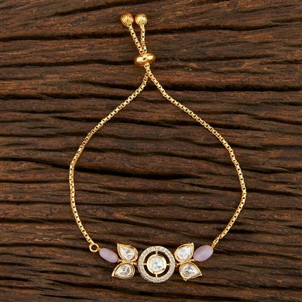 Kundan Classic Bracelet With Gold Plating