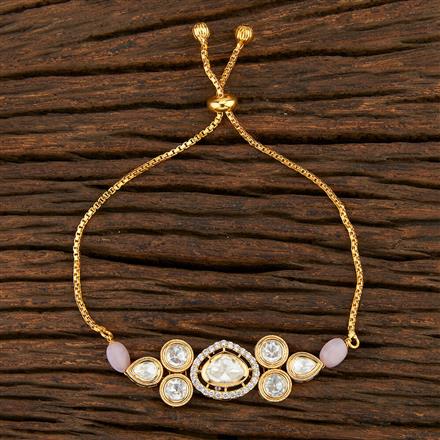 Kundan Classic Bracelet With Gold Plating