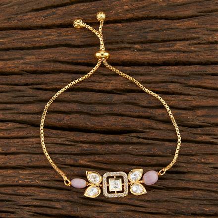 Kundan Classic Bracelet With Gold Plating