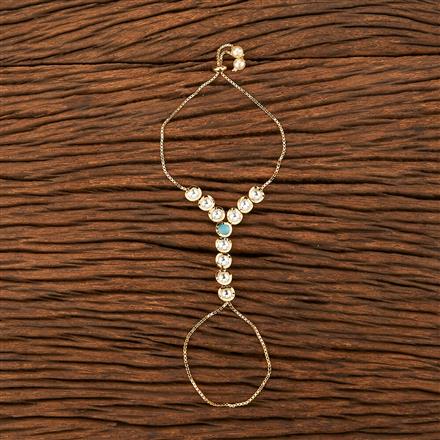 Kundan Adjustable Hath Pan With Gold Plating