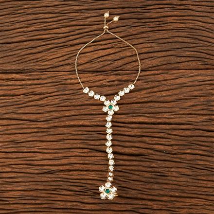 Kundan Adjustable Hath Pan With Gold Plating