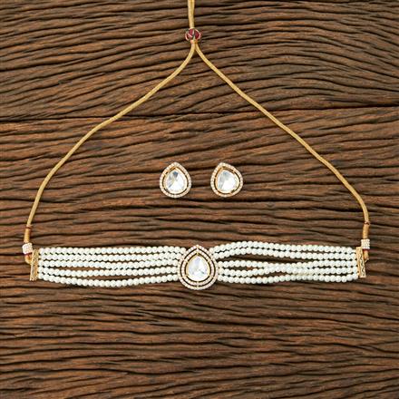 Kundan Choker Necklace With Gold Plating