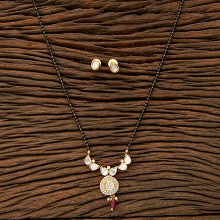 Kundan Classic Mangalsutra With Gold Plating