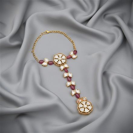 Kundan Classic Hath Pan With Gold Plating