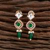 Kundan Short Earring With Gold Plating