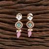 Kundan Short Earring With Gold Plating