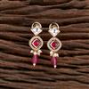 Kundan Short Earring With Gold Plating