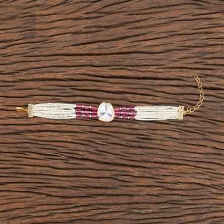 Kundan Classic Bracelet With Gold Plating