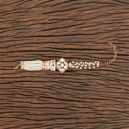 Kundan Classic Bracelet With Gold Plating