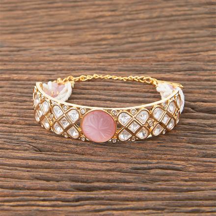 Kundan Bandhai Bracelet With Gold Plating