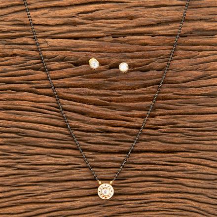 Kundan Delicate Mangalsutra With Gold Plating