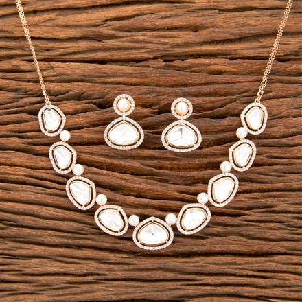 Kundan Moti Necklace With Gold Plating