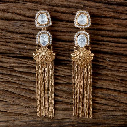 Kundan Classic Earring With Gold Plating