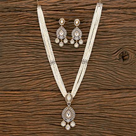 Kundan Bandhai Necklace With Black 2 Tone Plating