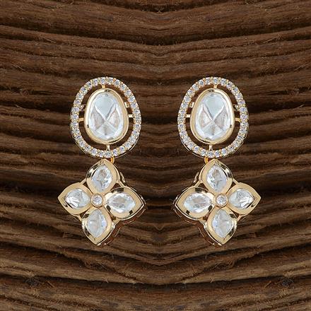 Kundan Classic Earring With Gold Plating