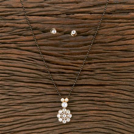Kundan Delicate Mangalsutra With Gold Plating