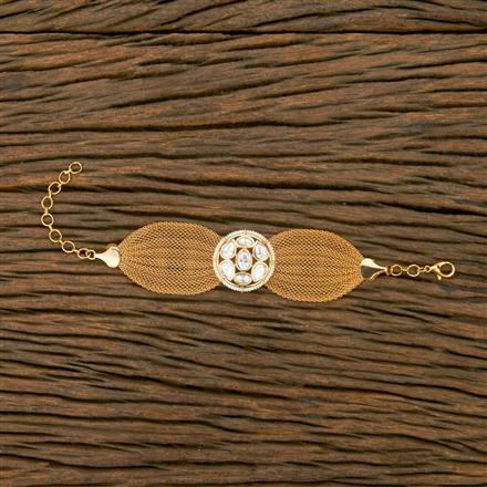 Kundan Classic Bracelet With Gold Plating