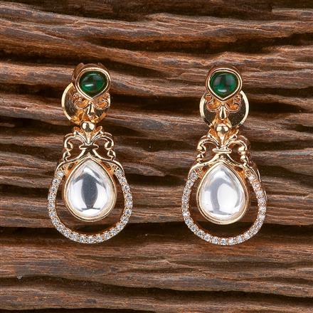 Kundan Classic Earring With Gold Plating