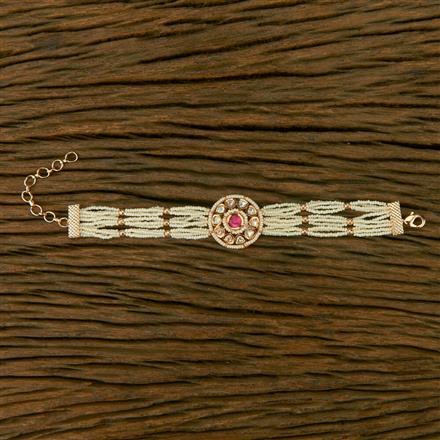 Kundan Classic Bracelet With Gold Plating