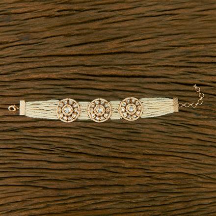 Kundan Classic Bracelet With Gold Plating