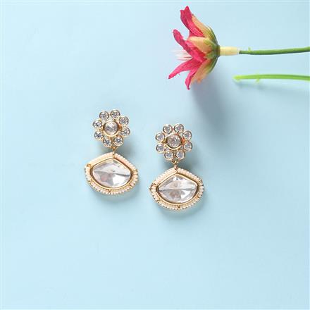 Kundan Pearl Earring With Gold Plating