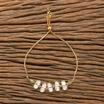 Kundan Classic Bracelet With Gold Plating