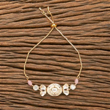 Kundan Classic Bracelet With Gold Plating