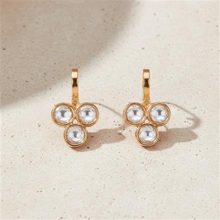 Kundan Classic Nose Ring With Gold Plating