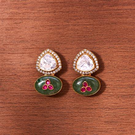 Kundan Classic Earring With Gold Plating
