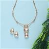 Kundan Classic Pendant Set With Gold Plating