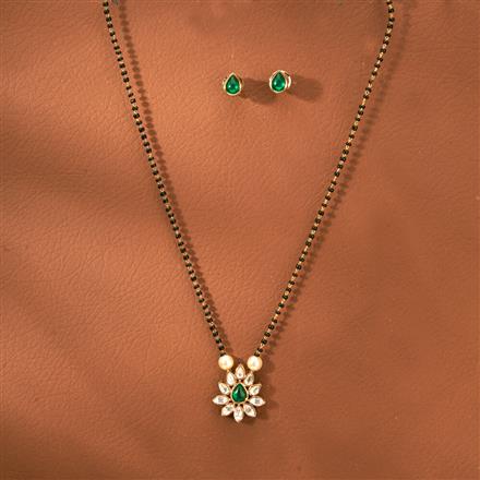 Kundan Tanmaniya Mangalsutra With Gold Plating