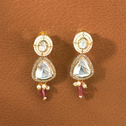 Kundan Classic Earring With Gold Plating