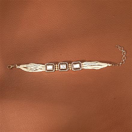 Kundan Classic Bracelet With Gold Plating