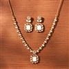Kundan Mother Of Pearl Necklace With Gold Plating