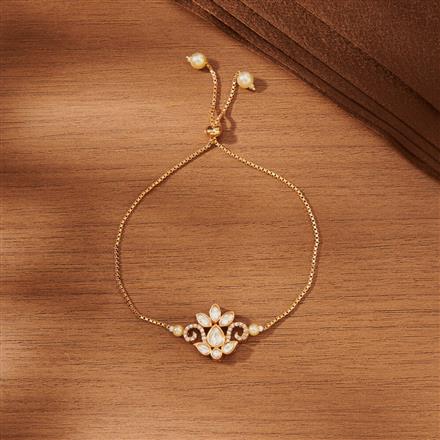 Kundan Classic Bracelet With Gold Plating