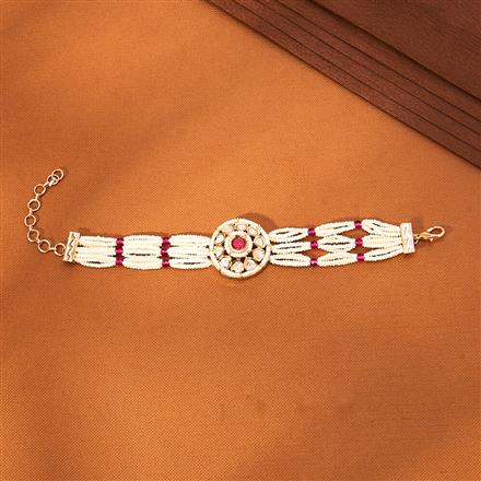 Kundan Classic Bracelet With Gold Plating