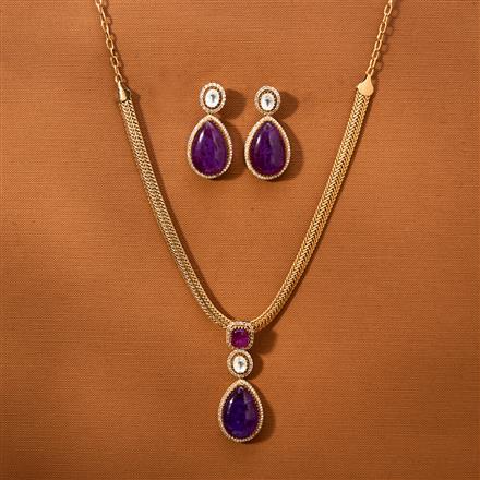 Kundan Classic Pendant Set With Gold Plating