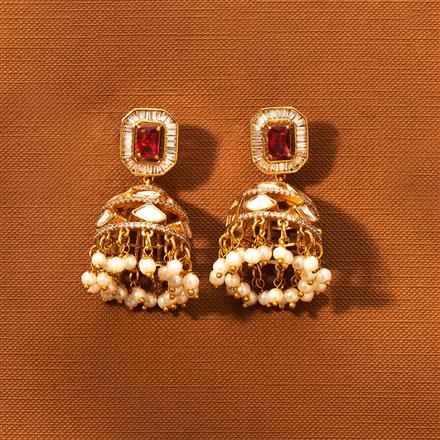 Kundan Classic Jhumki With Gold Plating