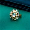 Kundan Adjustable Ring With Gold Plating