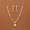 Kundan Delicate Necklace Set With Carat Plating