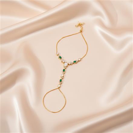 Kundan Delicate Hath Pan With Gold Plating