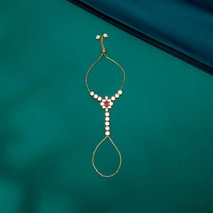 Kundan Delicate Hath Pan With Gold Plating