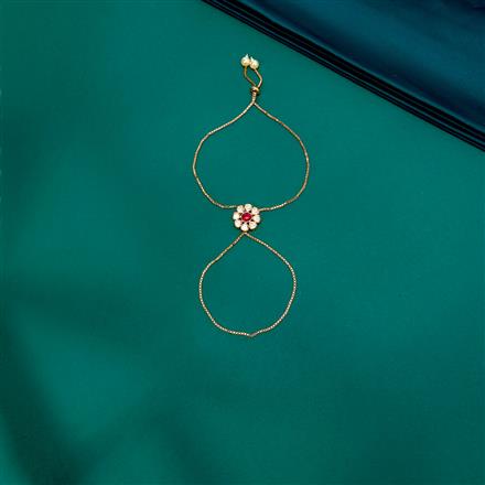 Kundan Delicate Hath Pan With Gold Plating