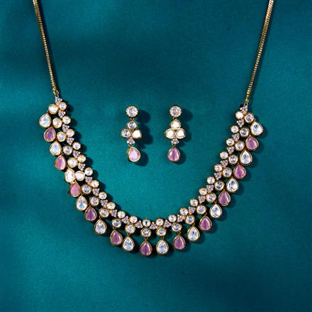 Kundan Classic Necklace With Mehndi Plating