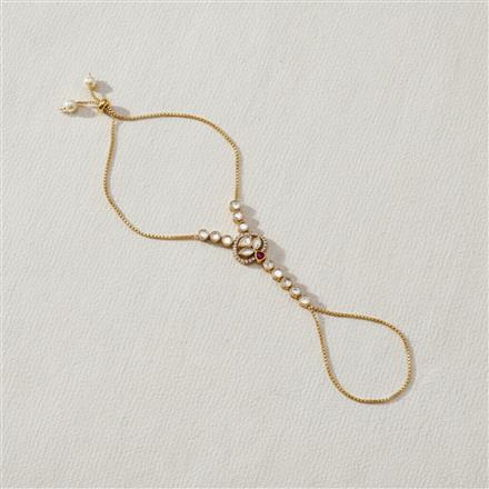 Kundan Classic Hath Pan With Mehndi Plating