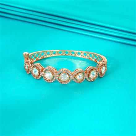 Kundan Classic Kada With Gold Plating
