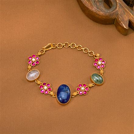 Kundan Classic Bracelet With Gold Plating